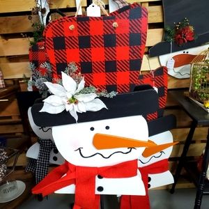 Snowman hanger Buffalo check
